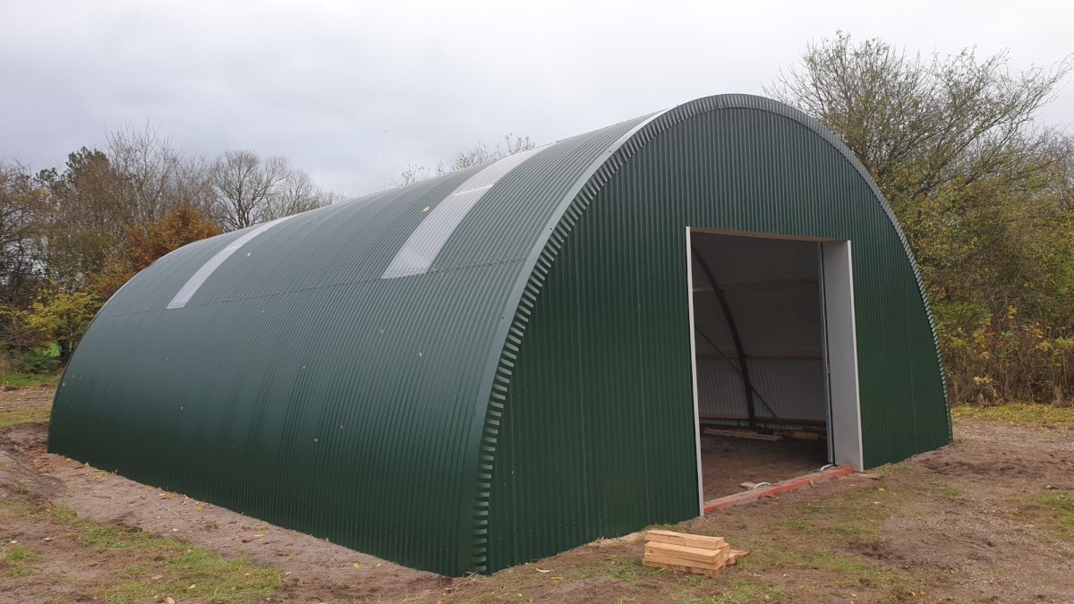 Round Hall Building Round arch hall 10x18m on base frame